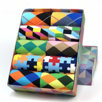 Men's Cotton Colorful Socks (5 Pairs)