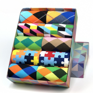 Men's Cotton Colorful Socks (5 Pairs)