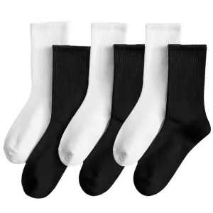 Men Middle Tube Socks (6 or 12 Pairs)