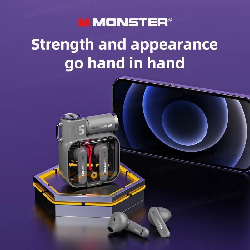 Monster Flip Cover Design Headset Low Latency