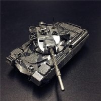 Sliver Stainless 3D Metal Tank Model
