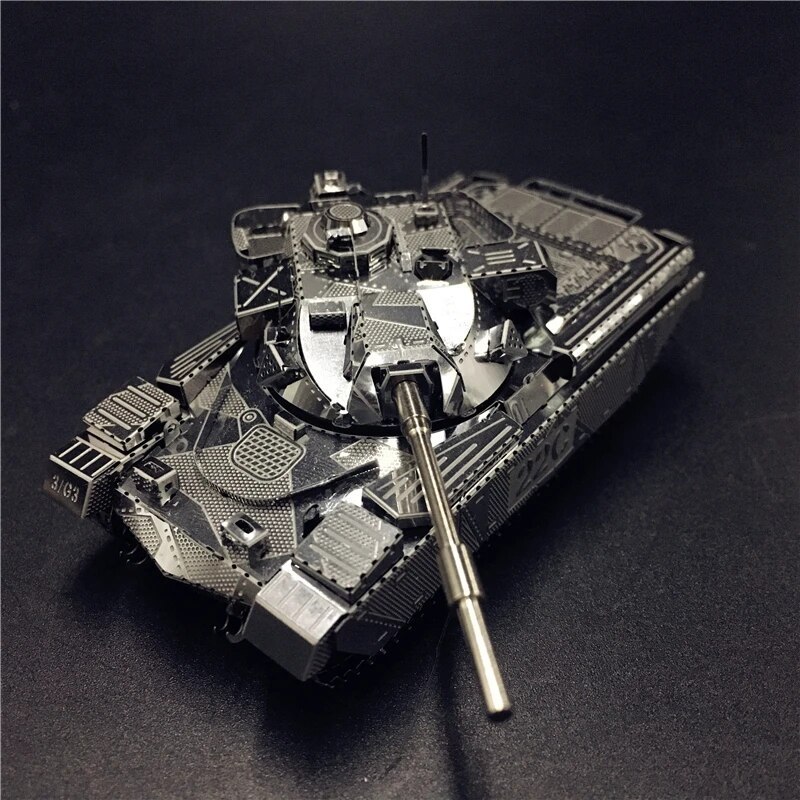 Sliver Stainless 3D Metal Tank Model