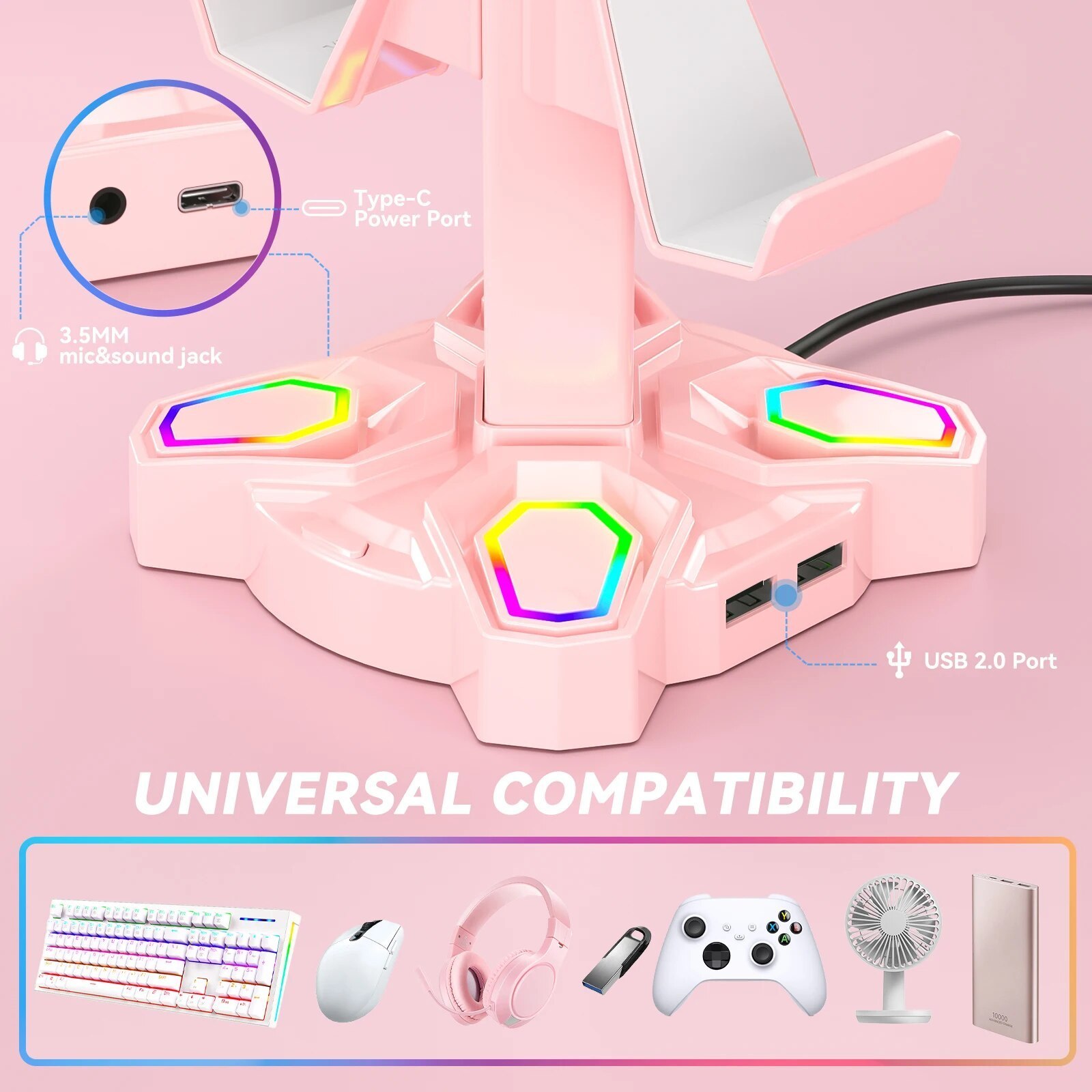 Rotatable USB Hub Controller Holder