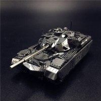 Sliver Stainless 3D Metal Tank Model