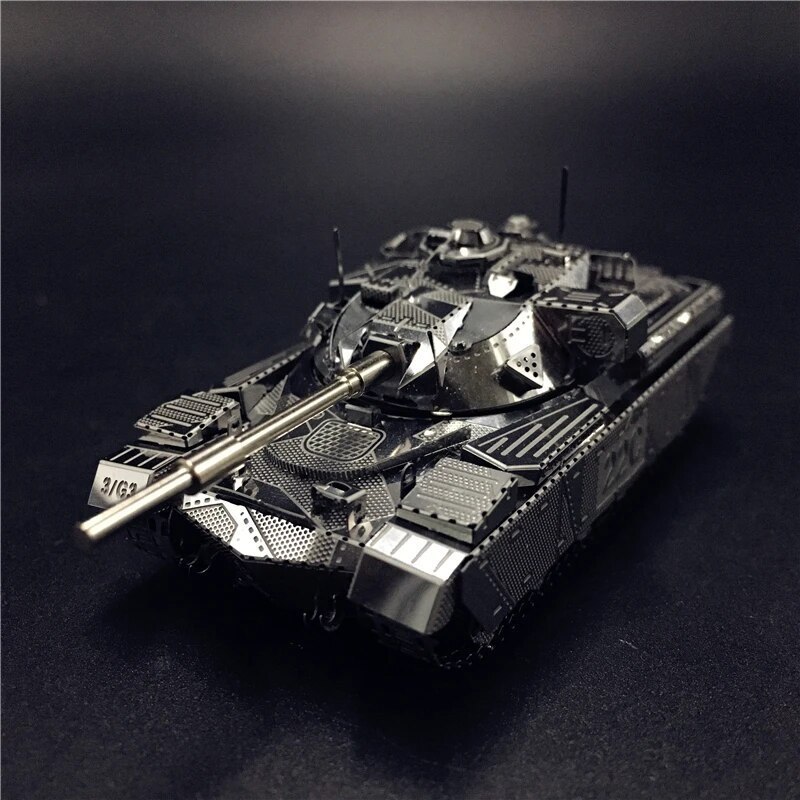 Sliver Stainless 3D Metal Tank Model