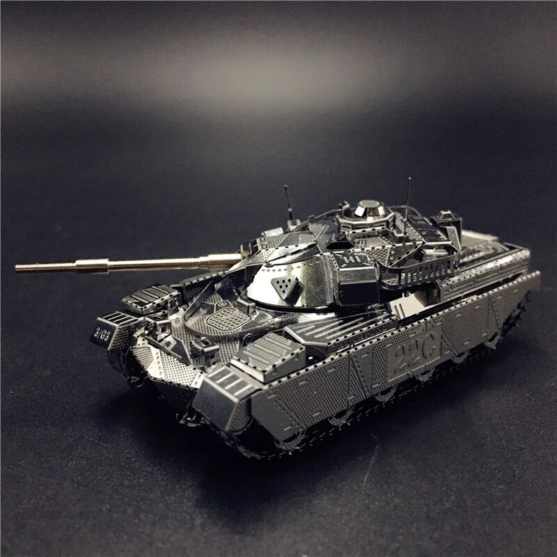 Sliver Stainless 3D Metal Tank Model