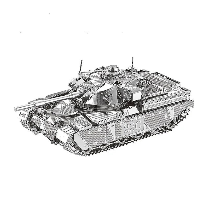 Sliver Stainless 3D Metal Tank Model