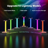 RGB Gaming Headphone Stand with USB Ports
