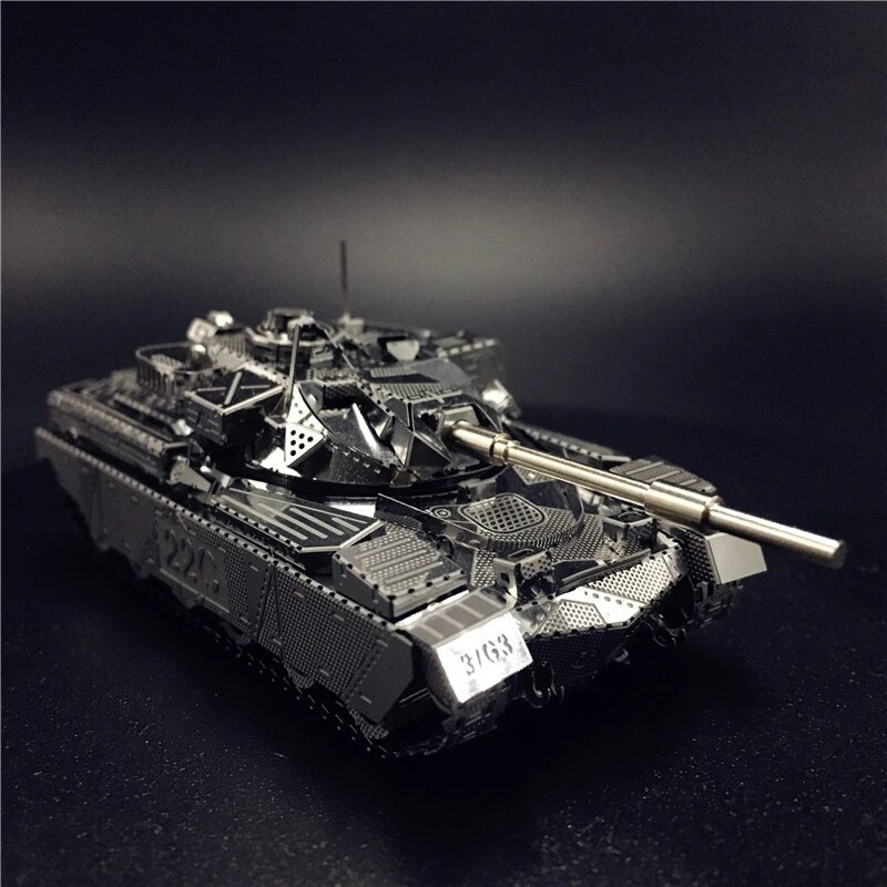 Sliver Stainless 3D Metal Tank Model
