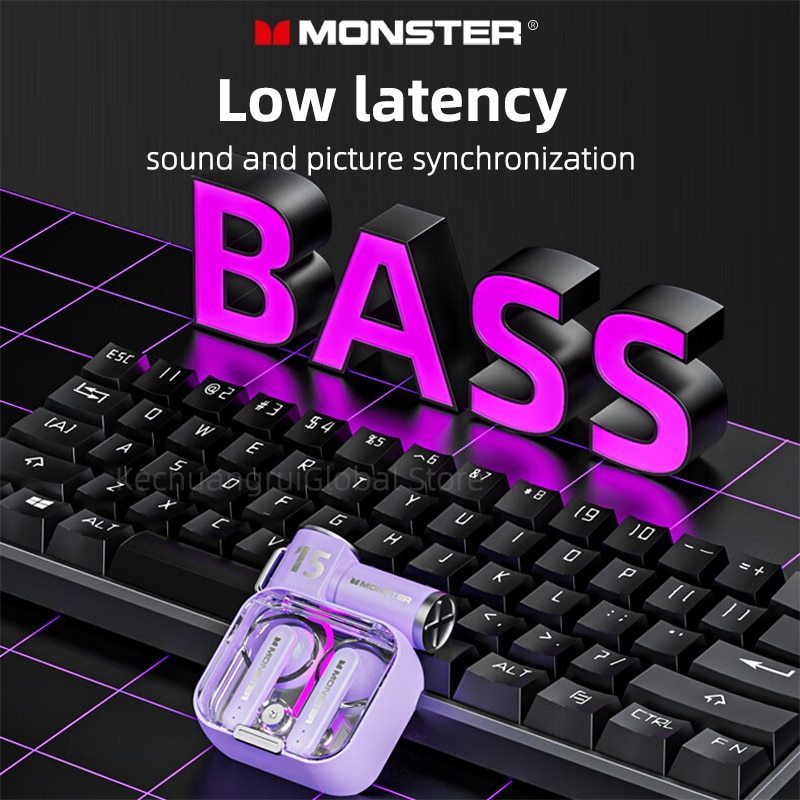 Monster Flip Cover Design Headset Low Latency