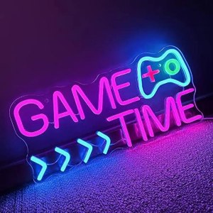 GAME TIME LED Neon Sign for Boy's Bedroom