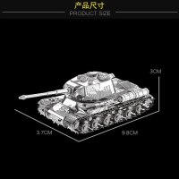 Sliver Stainless 3D Metal Tank Model