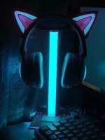 RGB Gaming Headphone Stand with USB Ports