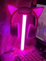 RGB Gaming Headphone Stand with USB Ports