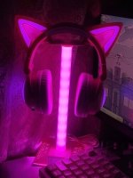 RGB Gaming Headphone Stand with USB Ports
