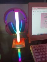 RGB Gaming Headphone Stand with USB Ports