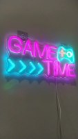 GAME TIME LED Neon Sign for Boy's Bedroom