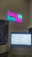 GAME TIME LED Neon Sign for Boy's Bedroom