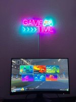 GAME TIME LED Neon Sign for Boy's Bedroom