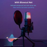 USB Microphone RGB Condensador for Streaming