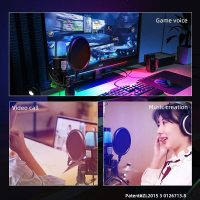 USB Microphone RGB Condensador for Streaming
