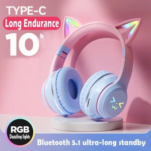 Cat's Ears Headset RGB Light