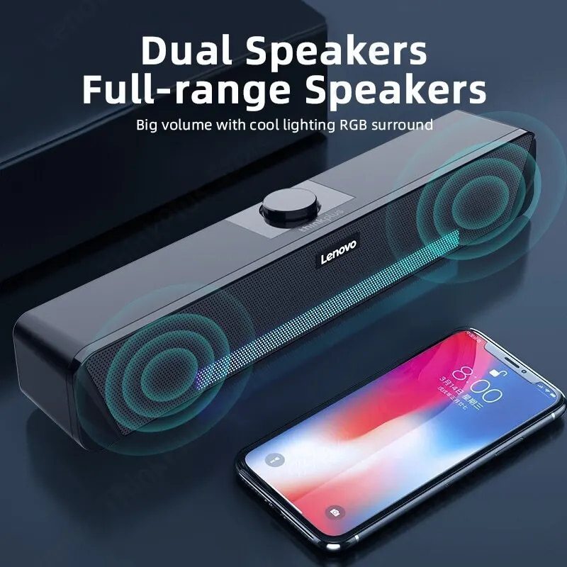 Lenovo TS33 Wired and Bluetooth 5.0 Speaker