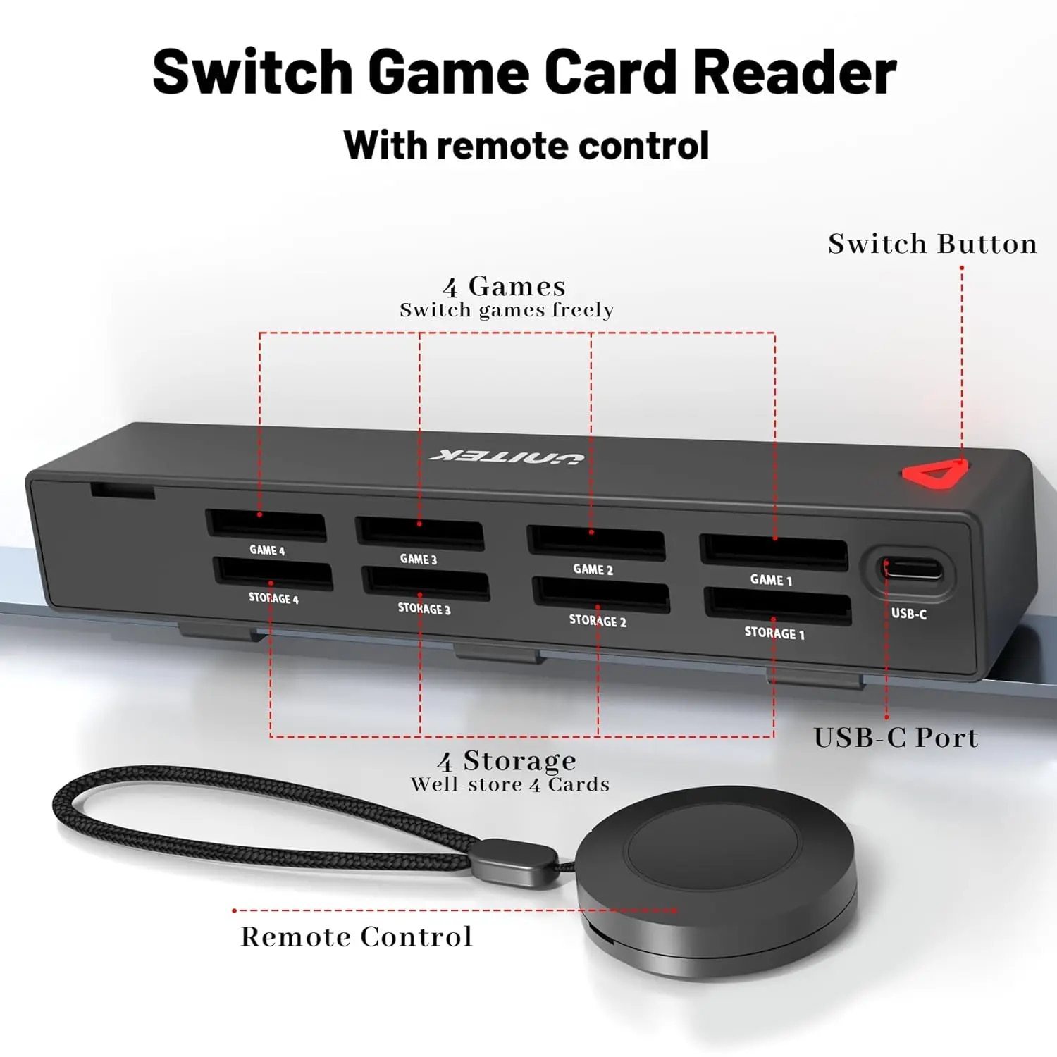 Unitek New Game Card Switcher for Nintendo Switch