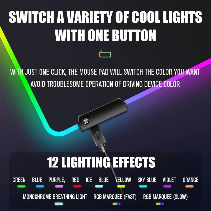 Large Luminous RGB Mouse Pad