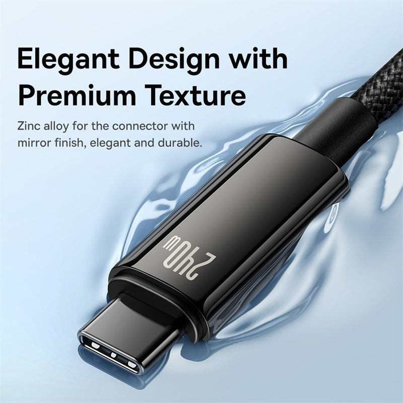 Baseus 240W USB C Cable for iPhone 16 15 Plus Pro Max Supercharge