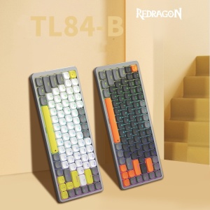 Redragon Ultra Thin Wired Mechanical Keyboard Slim Compact 84 Keys Gaming Keyboard