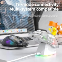 Attack Shark X2Pro Wireless Bluetooth Mouse with Magnetic Charging Stand