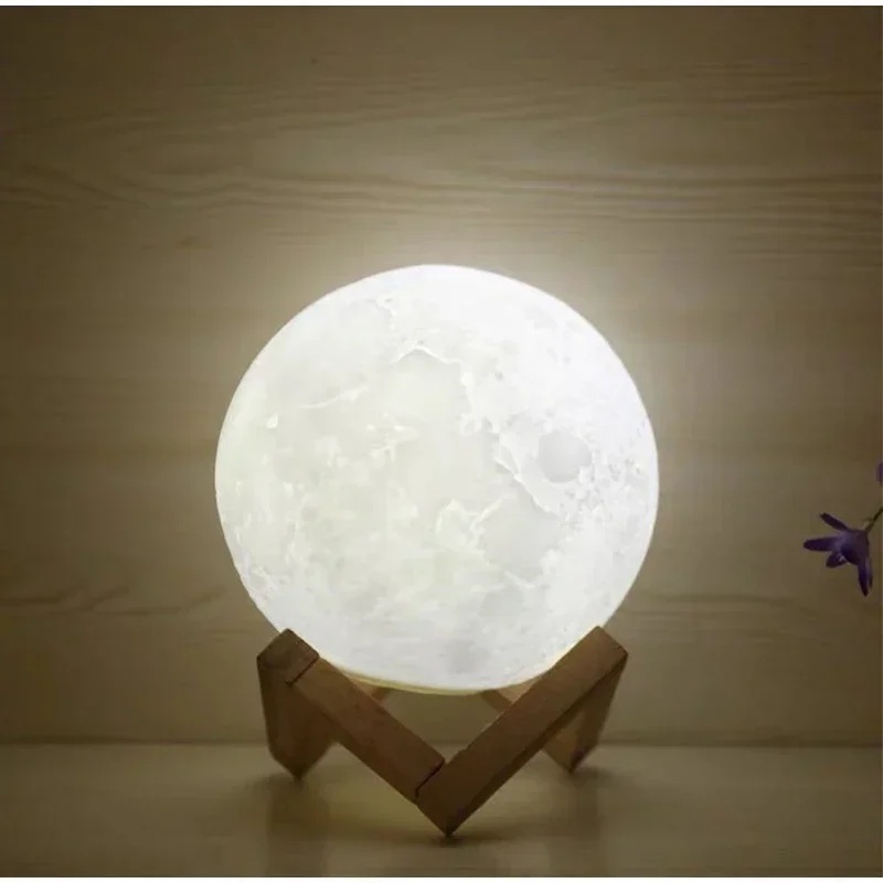 Mini LED Night Light 3D Print Moon Lamp
