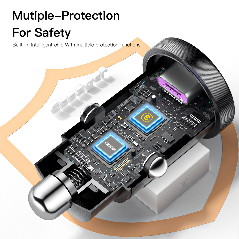 Essager 30W USB Car Charger Quick Charge