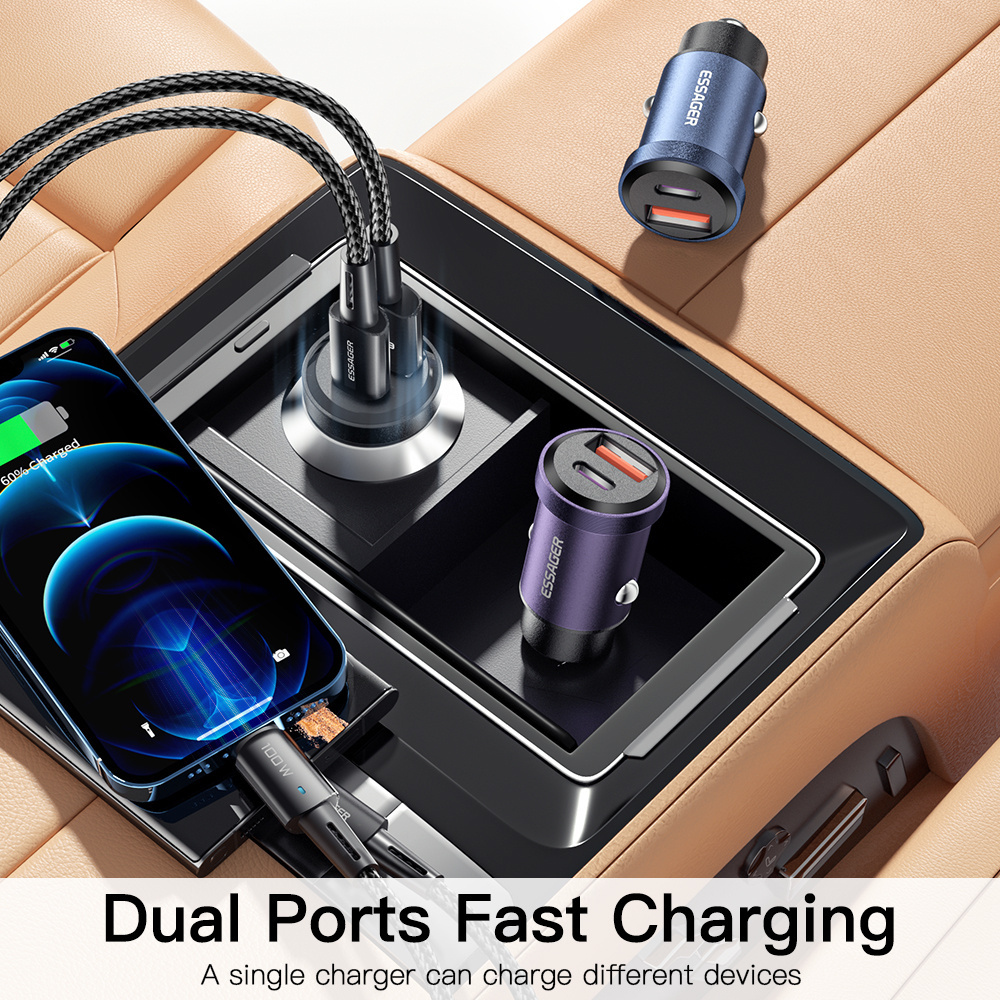 Essager 30W USB Car Charger Quick Charge