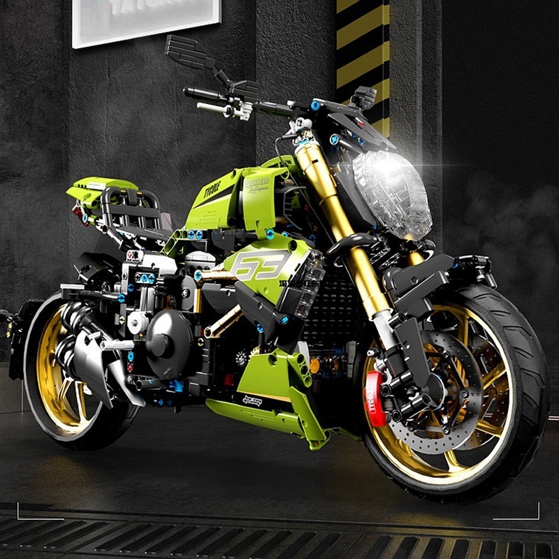 High Tech 1:5 Motorcycle Building Block