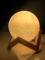 Mini LED Night Light 3D Print Moon Lamp
