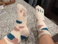 Girls Cute Cat Claw Socks