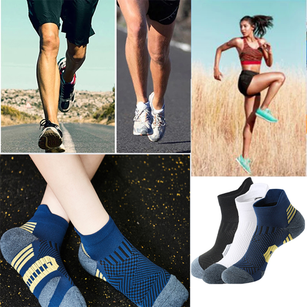 Men's Ankle Thick Running  Socks (5 Pairs)