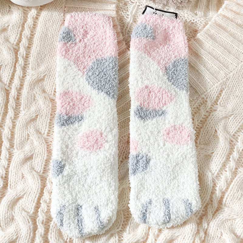 Girls Cute Cat Claw Socks