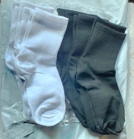 Men Middle Tube Socks (6 or 12 Pairs)