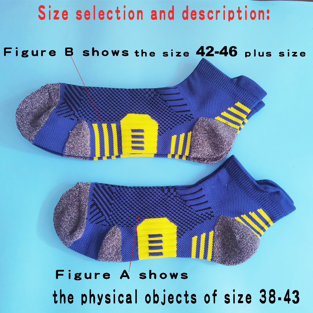 Men's Ankle Thick Running  Socks (5 Pairs)