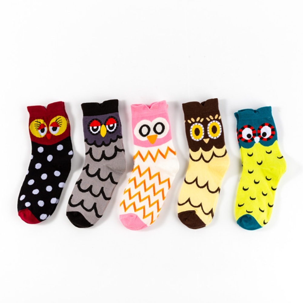Women Animal Cotton Socks (5 Pairs )