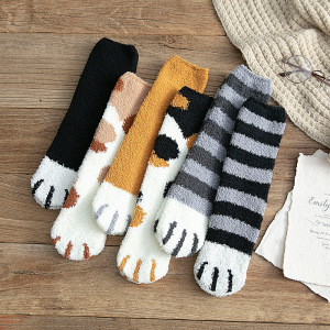 Girls Cute Cat Claw Socks