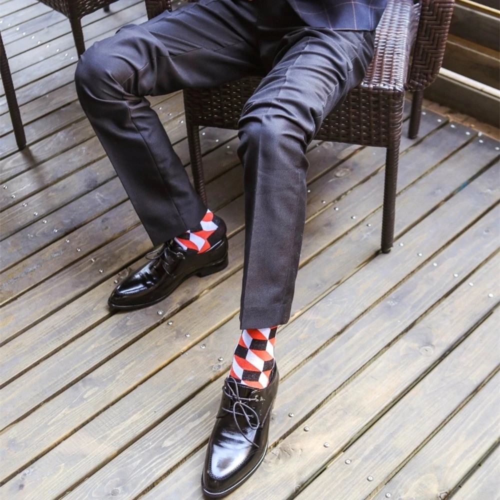 Men's Cotton Colorful Socks (5 Pairs)