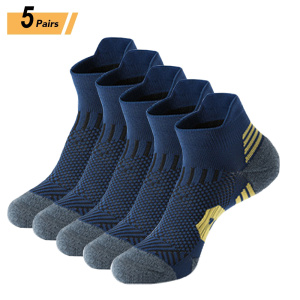 Men's Ankle Thick Running  Socks (5 Pairs)
