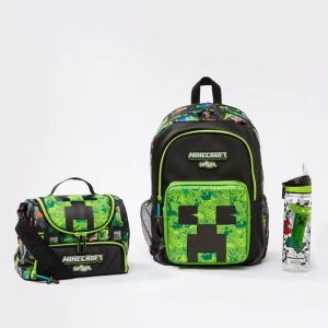MINECRAFT Genuine Australia Smiggle School Bag Backpack/lunch pack/water bottle