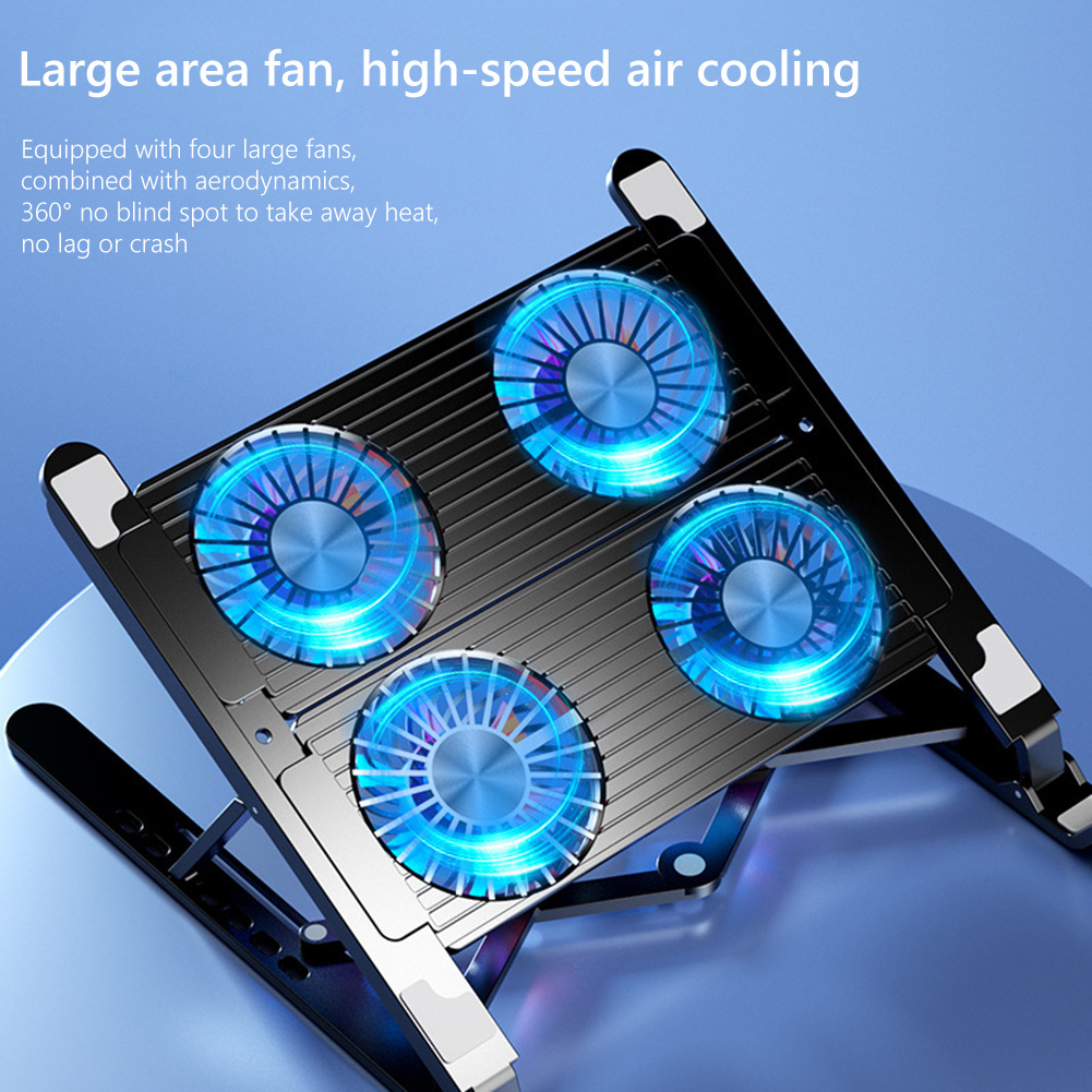 Laptop Cooler Base Stand for 11-17.3 Inch with 2/4 Fans