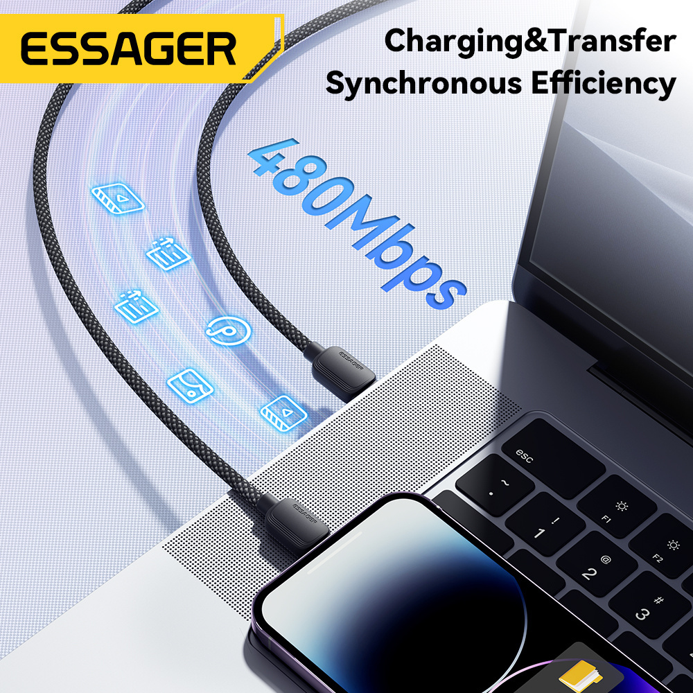 Essager USB Type C Cable For iPhone 20W Fast Charger