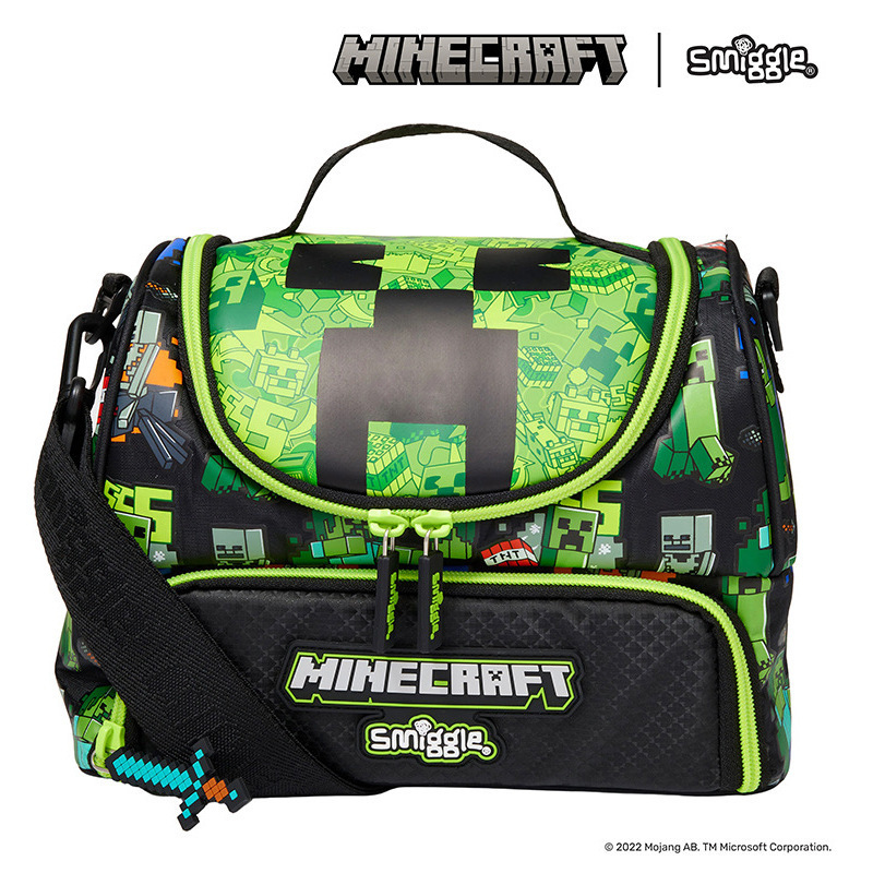 MINECRAFT Genuine Australia Smiggle School Bag Backpack/lunch pack/water bottle